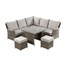 Hartman Westbury Square Casual Outdoor Garden Furniture Dining Set in BeechAlternative Image4