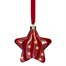 Kaemingk 20cm Micro LED Light Up Hanging Red Christmas Star (9489445) Alternative Image