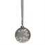 Kaemingk 20cm Sparkle LED Light Up Hanging Anthracite Christmas Globe (9489468) Alternative Image