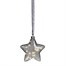 Kaemingk 20cm Sparkle LED Light Up Hanging Anthracite Christmas Star (9489469) Alternative Image