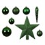 Kaemingk 33 Piece Christmas Tree Baubles & Tree Topper In Jolly Green (023160) Alternative Image