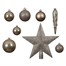 Kaemingk 33 Piece Christmas Tree Baubles & Tree Topper In Smokey Pearl (023141) Alternative Image