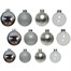 Kaemingk 42 Glass Christmas Tree Hanging Baubles - Silver (149251) Alternative Image