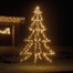 Kaemingk 450cm LED Light Up Christmas Tree Shape with 900 Warm White LEDs (500106) Alternative Image