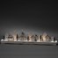 Konstsmide Light Up Wooden Christmas Silhouette Village With 10 Warm White LEDs (3264-210EE) Alternative Image