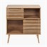 Larvik Natural Ecalyptus Wood 2 Door 2 Shelf Interior Furniture Unit Alternative Image