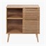 Larvik Natural Ecalyptus Wood 2 Door 2 Shelf Interior Furniture Unit Alternative Image