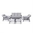 Leisuregrow Barcelona Lounge Outdoor Garden Furniture Dining SetAlternative Image6