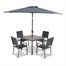 LeisureGrow Milano 4 Seat Outdoor Garden Furniture Set (MNO/SET222)Alternative Image1