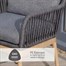 Leisuregrow Peru 2 Seat Outdoor Garden Furniture Bistro Set Alternative Image