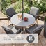 Leisuregrow Peru 4 Seat Round Outdoor Garden Furniture Dining Set Alternative Image