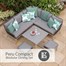 Leisuregrow Peru Compact Modular Outdoor Garden Furniture Dining Set Alternative Image