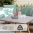 Leisuregrow Peru Compact Modular Outdoor Garden Furniture Dining Set Alternative Image
