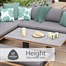 Leisuregrow Peru L-Shape Modular Outdoor Garden Furniture Dining Set Alternative Image