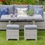 LeisureGrow Provence Lounge Dining Outdoor Garden Furniture Set (PRV/SET5) Alternative Image