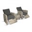 LeisureGrow Provence Reclining Duo Outdoor Garden Furniture Set (PRV/SET9) Alternative Image