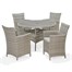Lifestyle Garden Aruba 4 Seat Outdoor Garden Furniture Dining SetAlternative Image4