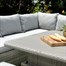 Lifestyle Garden Aruba Casual Corner Outdoor Garden Furniture Dining Bench SetAlternative Image2