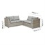 Lifestyle Garden Aruba Casual Corner Outdoor Garden Furniture Dining Bench SetAlternative Image7