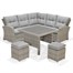 Lifestyle Garden Aruba Lite Square Corner Casual Outdoor Garden Furniture Set Alternative Image