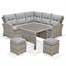 Lifestyle Garden Aruba Lite Square Corner Casual Outdoor Garden Furniture SetAlternative Image3