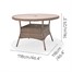 Lifestyle Garden Bermuda Beige 4 Seat Round Outdoor Garden Furniture Dining SetAlternative Image5