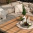 Lifestyle Garden Bermuda Beige Casual Corner Outdoor Garden Furniture Dining Bench SetAlternative Image2