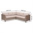 Lifestyle Garden Bermuda Beige Casual Corner Outdoor Garden Furniture Dining Bench SetAlternative Image7