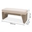 Lifestyle Garden Bermuda Beige Casual Corner Outdoor Garden Furniture Dining Bench SetAlternative Image8