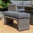 Lifestyle Garden Bermuda Grey Casual Corner Outdoor Garden Furniture Dining Bench SetAlternative Image1