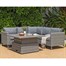 Lifestyle Garden Bermuda Grey Casual Corner Outdoor Garden Furniture Dining Bench SetAlternative Image2