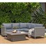 Lifestyle Garden Bermuda Grey Casual Corner Outdoor Garden Furniture Dining Bench SetAlternative Image3