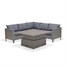 Lifestyle Garden Bermuda Grey Casual Corner Outdoor Garden Furniture Dining Bench SetAlternative Image4