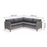 Lifestyle Garden Bermuda Grey Casual Corner Outdoor Garden Furniture Dining Bench SetAlternative Image6
