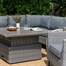 Lifestyle Garden Bermuda Grey Casual Corner Outdoor Garden Furniture Dining Chair SetAlternative Image1