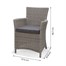 Lifestyle Garden Bermuda Grey 6 Seat Oval Outdoor Garden Furniture Dining SetAlternative Image5
