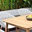 Lifestyle Garden Nassau 6 Seat Rectangular Dining Outdoor Garden Furniture Set WhiteAlternative Image1