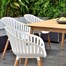 Lifestyle Garden Nassau 6 Seat Rectangular Dining Outdoor Garden Furniture Set WhiteAlternative Image2