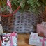 Christmas Tree Wicker Skirt, Woven Wicker & White Wash Alternative Image