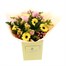 Pink and Yellow Hand Tied Floral BouquetAlternative Image1