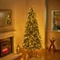 National Tree 2m (6.5ft) Slim Newberry Blue Spruce Pre Lit Artificial Christmas Tree (PENDB2-304LB-65) Alternative Image