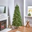National Tree 2m (6.5ft) Slim Newberry Blue Spruce Pre Lit Artificial Christmas Tree (PENDB2-304LB-65) Alternative Image