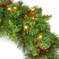 National Tree 60cm (2ft) Berry & Cone Artificial Christmas Pre Lit Wreath (ED2-303-24W-B) Alternative Image