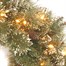 National Tree 76cm (2.5ft) Glittery Bristle Artificial Christmas Pre Lit Wreath (GB8-300-30W-B) Alternative Image