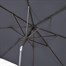 Pacific Lifestyle Anthracite 3m Riva Round Garden Parasol (7104) Alternative Image