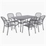 Pacific Lifestyle Carlo Rectangular 6 Seater Outdoor Garden Furniture Dining Set Alternative Image