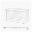 Pacific Lifestyle Rhode Island Small Cushion Box Pebble (18-Y-002-PEB-S)Alternative Image3
