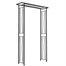 Panacea 1.2m Flat Top Arch Metal Garden Arch-  Black (84316)Alternative Image1