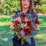 Petals and Pine Festive Hand Tied Bouquet Alternative Image