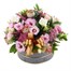 Pink and Cream Hat Box Floral ArrangementAlternative Image1
